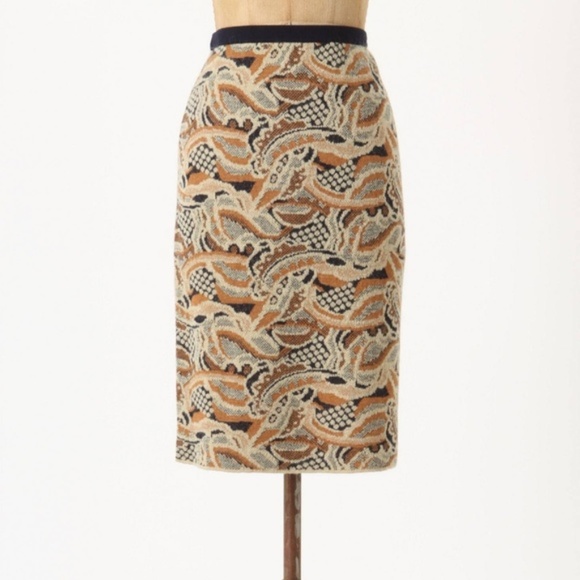 Abstract Knit Skirt